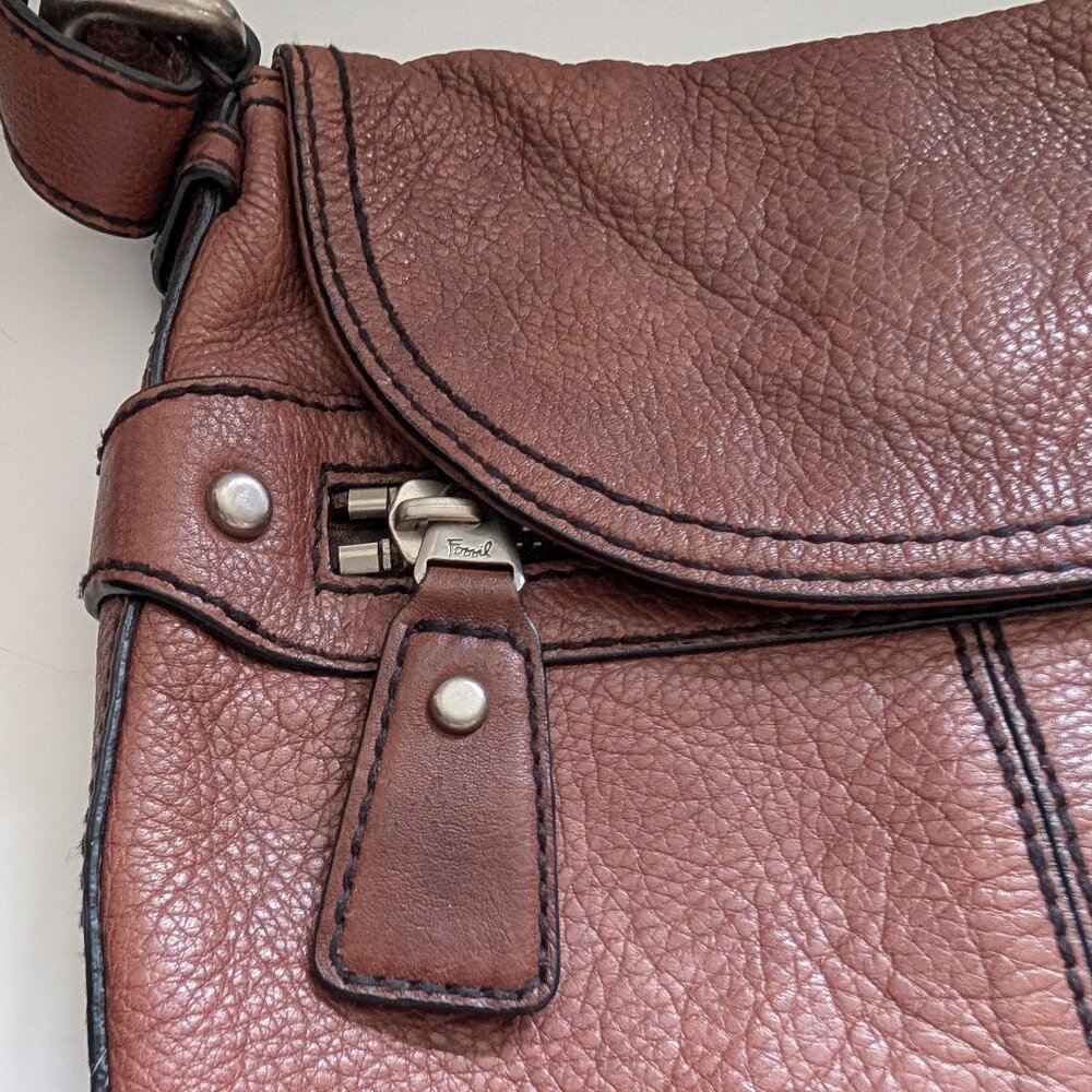 Fossil Brown Crossbody Bag - Picture 3 of 16